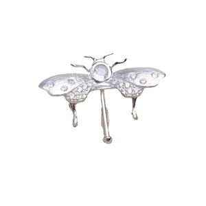 Composants de bijoux en argent 925, papillon baroque à trou traversant, broche, pendentif, broche à double usage, perle, 5643 - Product Image 5