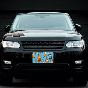 Plaque d'immatriculation de voiture décorative en aluminium personnalisée, finition brillante, logo imprimé pour accessoires extérieurs de véhicule - Product Image 5