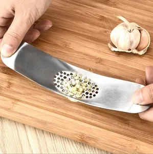 kitchen accessories thickening U shape Stainless Steel Garlic Press