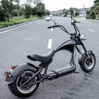 M1P Entrepôt UE 2000W 30AH Batterie EEC COC 65km/h E Chopper Scooter électrique Citycoco pour adultes