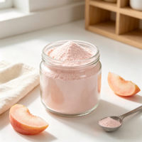 Poudre de pêche juteuse au miel 100% pure et naturelle pour boissons, pâtisseries et aliments santé
