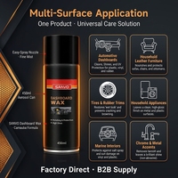 SANVO Cire liquide silicone en spray pour tableau de bord 450ml, Polish silicone pour tableau de bord haute brillance à la carnauba, pour intérieur, OEM, Vente en gros