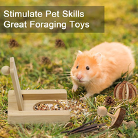Jouets écologiques en bois pour oiseaux et perroquets, plateau à friandises en bambou, mangeoire éducative pour animaux