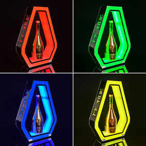 Type <b>Light</b> Acrylic Wine Rack Diamond Shape <b>Led</b> Lighting For <b>Bar</b> Restaurant Display - Product Image 5