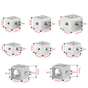 M3 M4 6ด้าน M6 M5 M8รู<span class=keywords><strong>น็อต</strong></span>อลูมิเนียมอัลลอยด์ล็อคการเชื่อมต่อตัวยึดแผ่นเกลียว - Product Image 3