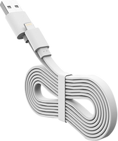 Cable USB C 3A, Cargador Tipo C, Cable Plano de PVC en Forma de Noodle, Cable Tipo C de Carga Rápida para Teléfono Celular