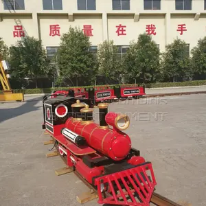 Chinese amusement track train manufacturers commercial electric train set for adults