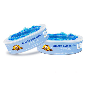 Recambio de bolsa de basura transparente universal Lionpapa de 7.5m para cubo de pañales, de un solo uso. - Product Image 5