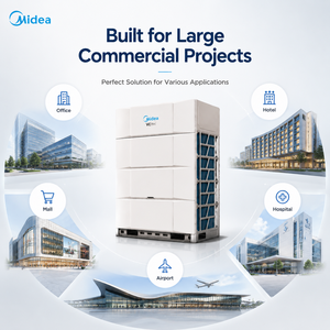 Système de climatisation multi-<span class=keywords><strong>split</strong></span> Midea VC Max VRF pour hôtel, bureau, bâtiment commercial, projet de refroidissement et de chauffage - Product Image 4