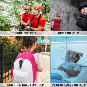 135DB ha condotto le donne portatili di autodifesa di emergenza portachiavi ricaricabile di sicurezza personale di allarme con spia di allarme SOS lampeggiante - Product Image 6