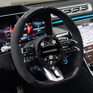 Volante in Fibra di Carbonio Personalizzato con OLED per <span class=keywords><strong>Mercedes</strong></span>-Benz CLS GLC GLE GLS GLA CLA GLK SLC W204 W205 W212 W221 W222 - Product Image 3