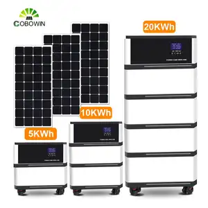 Lipower système de stockage d'énergie solaire hors réseau maison 48v 51.2v 400ah 20kwh batterie Lifepo4 empilée
