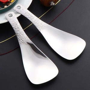 Creative stainless steel rice spoon hammered large vegetable spoon rice spoon dining room spoon household non-stick rice spoon - Product Image 3