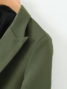 2023 Tongrui New Spring Autumn Green Anzüge Polyester Einreiher Freizeit anzug Damen <span class=keywords><strong>Blazer</strong></span> Mantel für Damen und <span class=keywords><strong>Blazer</strong></span> - Product Image 3