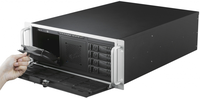 Châssis rackable 4U HPC-7442 pour cartes mères EATX/ATX/MicroATX, 4 baies de disques à échange à chaud, serveurs pour processeurs AMD EPYC 9004/9005