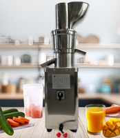 Extracteur de jus automatique industriel haute puissance en acier inoxydable, adaptable aux bouteilles PET, fonctionnement continu 24h/24