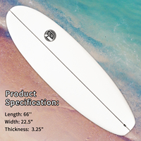 Haute qualité 9 pieds blanc EPS mousse planche de surf Super Soft Top avec stratification thermique Logo personnalisable hommes vague surf eaux de l'océan