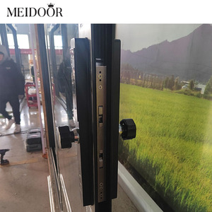 Low-e Ba kính mới tự đóng cửa tự động khí nén đôi cửa trượt nhôm cửa trượt - Product Image 6