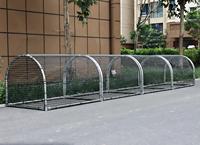 Cage tunnel de type poulailler de style piste de course, grande taille, anti-évasion, double couche, galvanisée à chaud, pour usage extérieur, protection des animaux