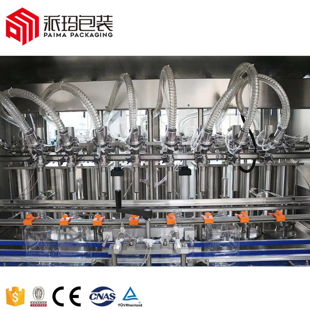 Fully Automatic Edible Cooking Oil Vegetable Olive Palm Oil Bottle Filler Filling Capping And Labeling Packing Machine Line