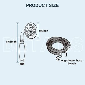 Набор латунных керамических лейок для душа - Product Image 4