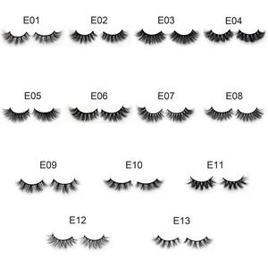 E02 झूठी Eyelashes मिंक थोक साइबेरियाई पट्टी बरौनी निजी लेबल बरौनी पैकेजिंग विक्रेता 3D मिंक <span class=keywords><strong>Lashes</strong></span> - Product Image 5