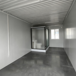 فيلا حاويات من طابقين قابلة للفصل مخصصة من المصنع، جدار ستائر فولاذي، تصميم عصري لمقهى، غرف نوم نمطية، غرفة معيشة - Product Image 3