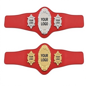 เข็มขัดแชมป์มวยปล้ำแบบกำหนดเองได้ ขนาดผู้ใหญ่ รุ่นเฮฟวี่เวท ทำจากโลหะ สลักชื่อและโลโก้ สำหรับผู้ชนะการแข่งขันกีฬา - Product Image 1