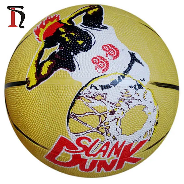 Reklam Promosyon Özel Logo Baskılı Renkli Standart Boyut 7 kauçuk basketbol topu