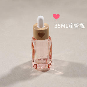 Vente chaude 10ML35ML flacon compte-gouttes rose bouteille d'amour en bambou - Product Image 6