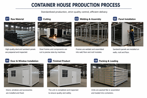 Maison conteneur préfabriquée sur mesure en acier galvanisé, bâtiment modulaire pour bureaux, logements et camps - Product Image 6