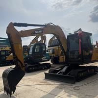 Mini-excavatrice SANY SY75C d'occasion 2024 à faible nombre d'heures, pelle hydraulique compacte SY60C SY65 SY35, petite excavatrice en stock