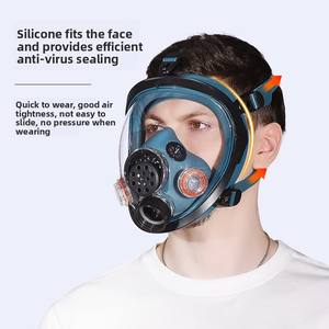 <span class=keywords><strong>Masque</strong></span> <span class=keywords><strong>à</strong></span> <span class=keywords><strong>gaz</strong></span> en silicone <span class=keywords><strong>intégral</strong></span> réutilisable et lavable, protection anti-radiation <span class=keywords><strong>nucléaire</strong></span> <span class=keywords><strong>CBRN</strong></span> NBC - Product Image 2