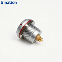 Conector Circular Metálico Serie K IP68, Tipo Push-Pull FGG EGG, Intercambiable 1:1, 2, 10, 16, 26 Pines, Conector de Señal de Alta Densidad para Sensor