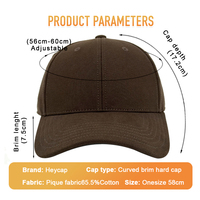 Casquette rigide personnalisée avec broderie 3D, en tissu respirant, design structuré renforcé et visière incurvée