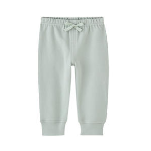Pantalon de survêtement en coton pour bébé, collection Printemps-Automne, coupe décontractée, extensible, <span class=keywords><strong>avec</strong></span> lacets, couleur unie - Product Image 3