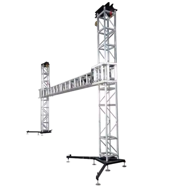 Portable Concert Truss Stand Aluminum Alloy Square Truss Plywood Lighting Bolt Spigot Foldable Lighting Stage Structure TUV
