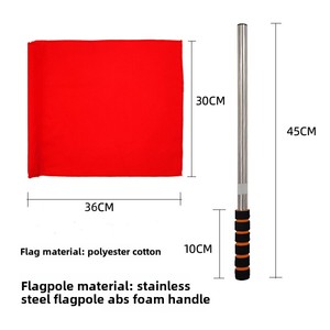 Drapeau d'<span class=keywords><strong>Arbitre</strong></span> Professionnel pour Football/Rugby/<span class=keywords><strong>Handball</strong></span>, en Polyester Durable, Léger et Imperméable - Product Image 3