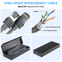 150FT Starlink Cable for Starlink Generation 3, 24AWG Wire Replacement Extension Starlink V3 Ethernet Cable Waterproof