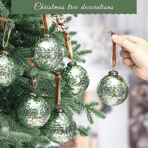 Vintage Mercury Glass <strong>Christmas</strong> <strong>Ornaments</strong> Hanging <strong>Christmas</strong> Ball <strong>Ornaments</strong> for Xmas Tree Decorations - Product Image 1