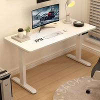 Yazhi poste de travail de bureau debout électrique contrôleur de mémoire réglage de la hauteur monobloc haut blanc cadre blanc