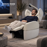 Fauteuil de massage intelligent 2026 avec pétrissage, chauffage, airbag, Bluetooth, recharge sans fil et support de téléphone, inclinable pour salon et usage domestique