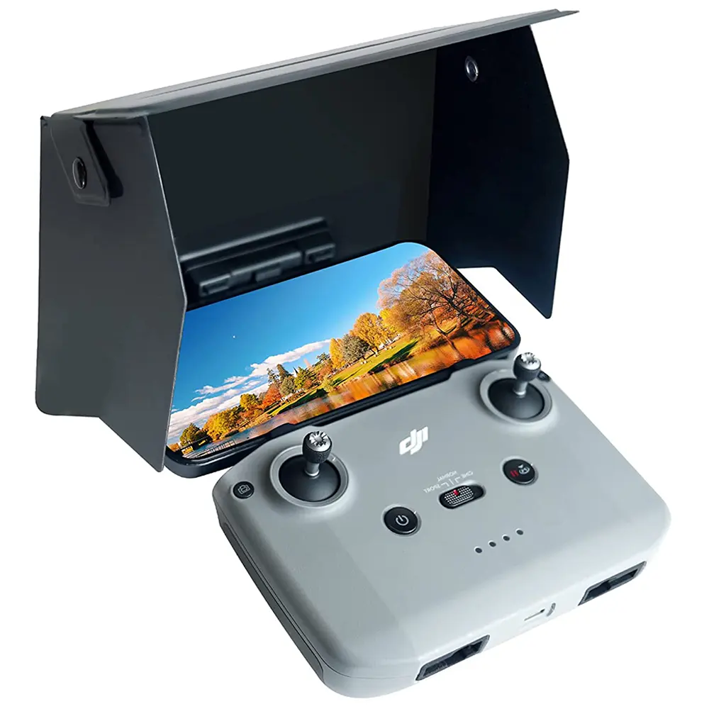 Drone Remote Control Sun Hood Sunshade for DJI Mini 3 Pro/Mini 2/Mavic Air 2 Compatible with 4.7-7.1 inch Phone