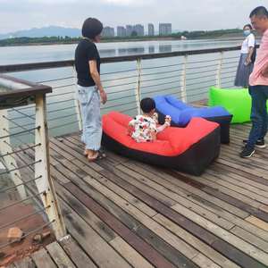 โซฟาเป่าลม ที่นอนลม พับได้ สำหรับตั้งแคมป์กลางแจ้ง พกพาสะดวก เตียงเดี่ยว สำหรับใช้ในงานเทศกาลดนตรี - Product Image 2