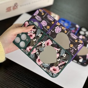 Thanh Lịch Phong Cách Khác Nhau Phong Cách Da Gương Hoa Trường Hợp Điện Thoại Phổ Biến Thời Trang Cô Gái Phụ Nữ Bảo Vệ Điện Thoại Di Động Bìa - Product Image 4