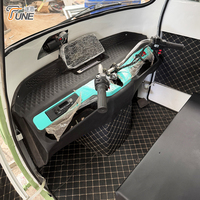 Carrito de Comida Eléctrico Premium Tune Piaggio Ape de Tres Ruedas, Barra de Jugos Móvil para Festivales de Música, Venta al Por Mayor