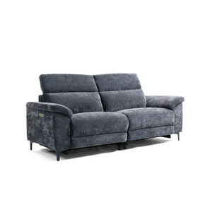 Bluetooth konsol çerçeve ile Modern çift <span class=keywords><strong>Recliner</strong></span> koltuk takımı Usb ile oturma odası mobilya kumaş kapak - Product Image 1