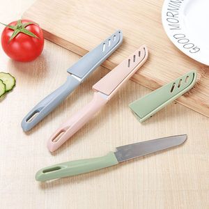 Portable Stainless Steel Fruit Knife Set 4 Pieces With Sheath For Kitchen Use - Product Image 3