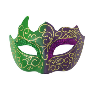 Maschera di Coppia per il Carnevale di Orleans in Poliestere Dipinto Mezza Faccia Accessori per Trucco da Festa Festival - Product Image 3