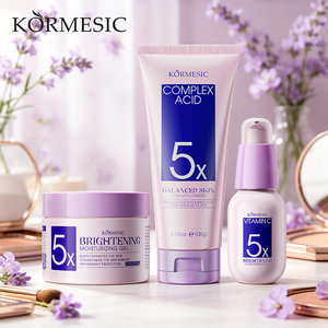 ชุดผลิตภัณฑ์ดูแลผิวหน้า KORMESIC ได้รับการรับรองจาก Bpom ผลิตภัณฑ์เพื่อผิวขาวกระจ่างใส 5 เท่า ด้วยเจลบำรุงผิวสูตรเข้มข้นจากกรดเกาหลี - Product Image 1